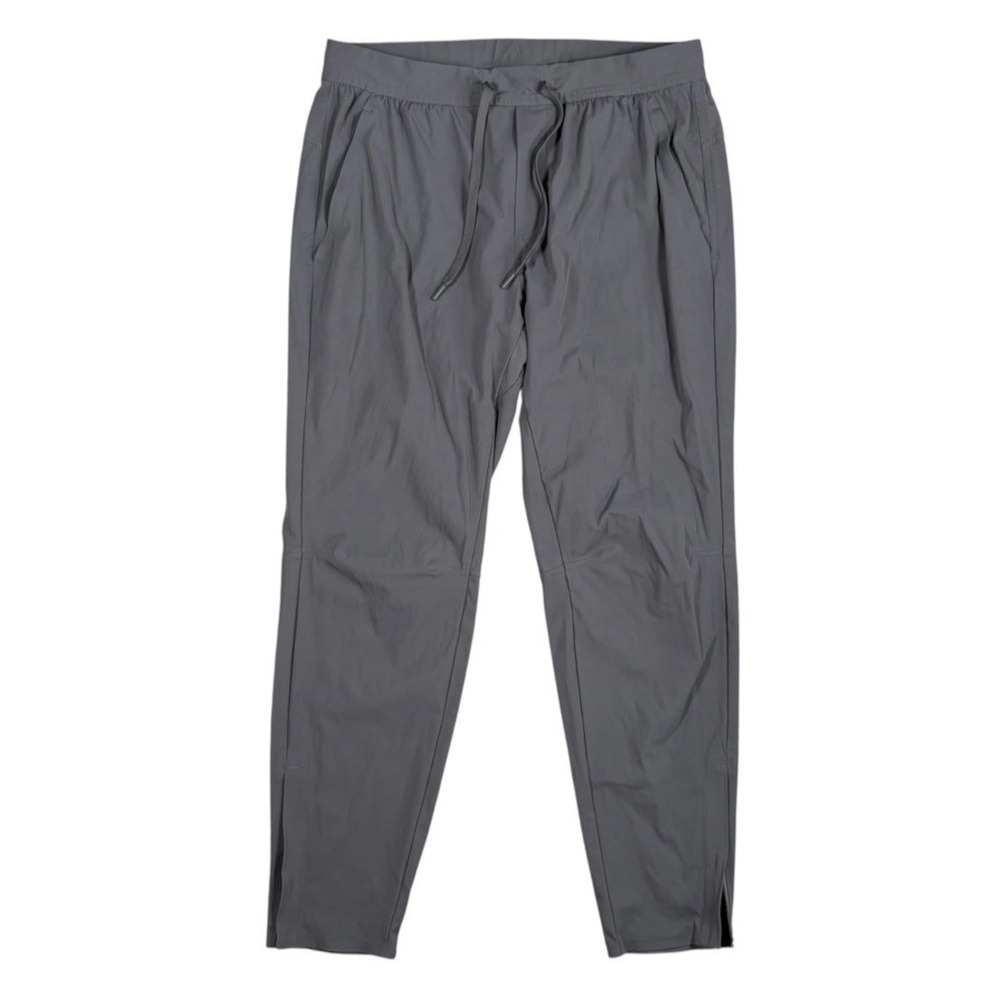 Ten Thousand Pants Mens L Gray Jogger Athletic Performance Stretch Gym Ankle Zip